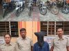 चोरी की 6 मोटरसाइकिल जब्त एक गिरफ्तार 