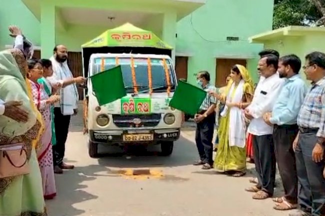 कृषको में जागरूकता लाने के लिए चला कृषि रथ  