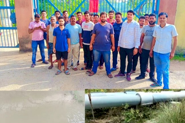बिषैला जल पीकर पशुओ की मौत से ग्रामीणो में आक्रोश 
