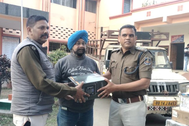 चोरी हुए इलेक्ट्रॉनिक सामान पुलिस ने शिघ्र ही किया बरामद 