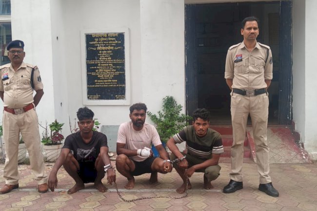 शराब के लिए पैसे ना देने पर राहगीरो पर हमला  करने वाले  तीन गिरफ्तार 
